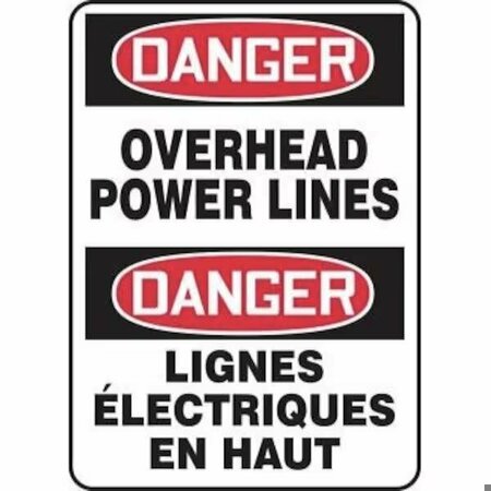 ACCUFORM BILINGUAL SAFETY SIGN  FRENCH 20 in  FBMELC147VS FBMELC147VS